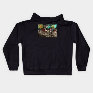 Deadboy and Violet’s Haunted Carriage Ride Kids Hoodie